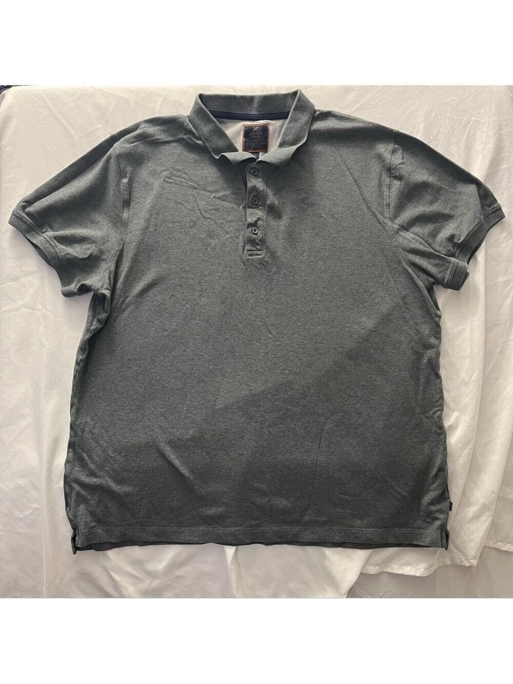 Denver Hayes Polo Shirt Modern Fit Stretch Shortsleeves Gray 2XL